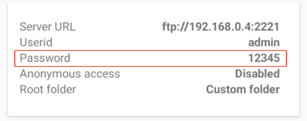 wifi-ftp-server-display-password-show