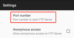 wifi-ftp-server-port-number