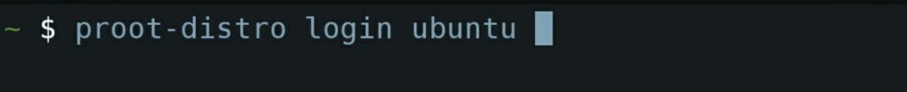 proot-distro-login-ubuntu